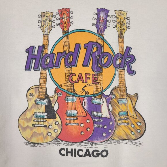 Vintage Hard Rock Cafe Chicago T Shirt Made in USA - Picture 7 of 9